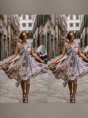 white christmas dresses Denim Balletcore Corset Mini Dress main image 1